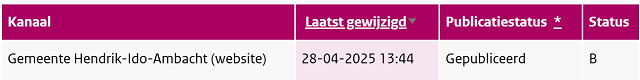 Toegankelijkheidsverklaring Status B - april 2025