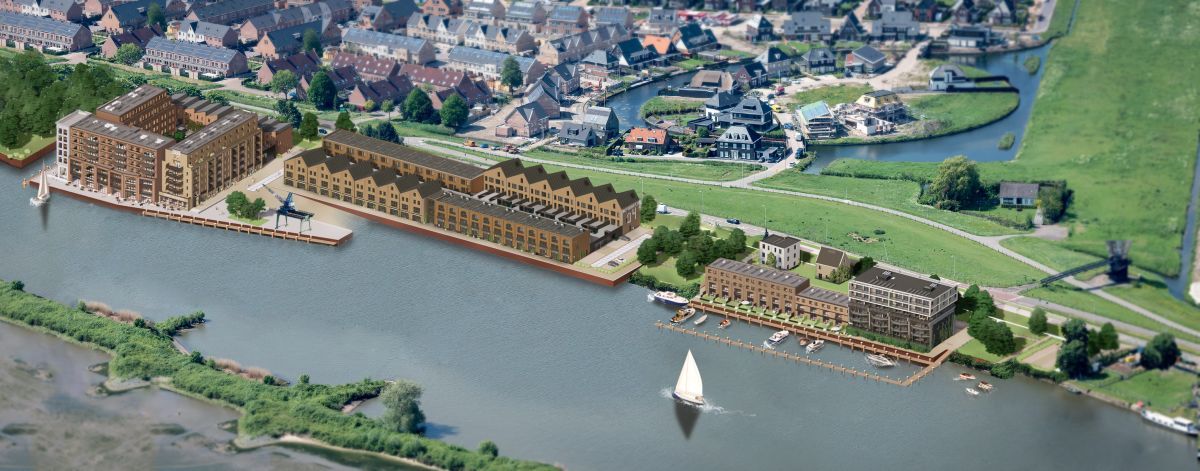 Impressie van nieuwbouwproject De Noordoevers