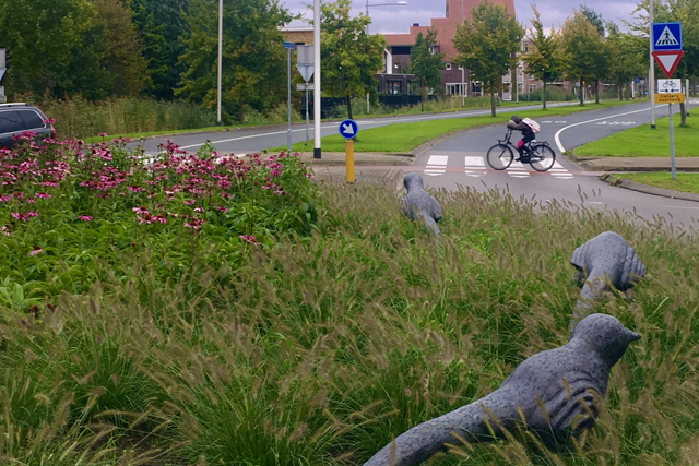 Kunstwerk rotonde Krommeweg - Laan van Welhorst