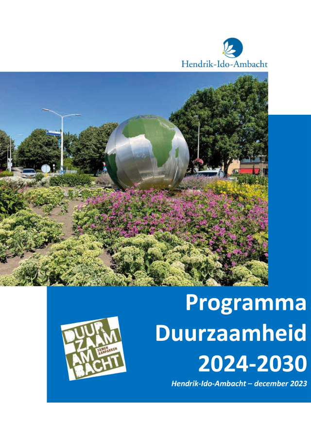 Programma Duurzaamheid 2024 - 2030