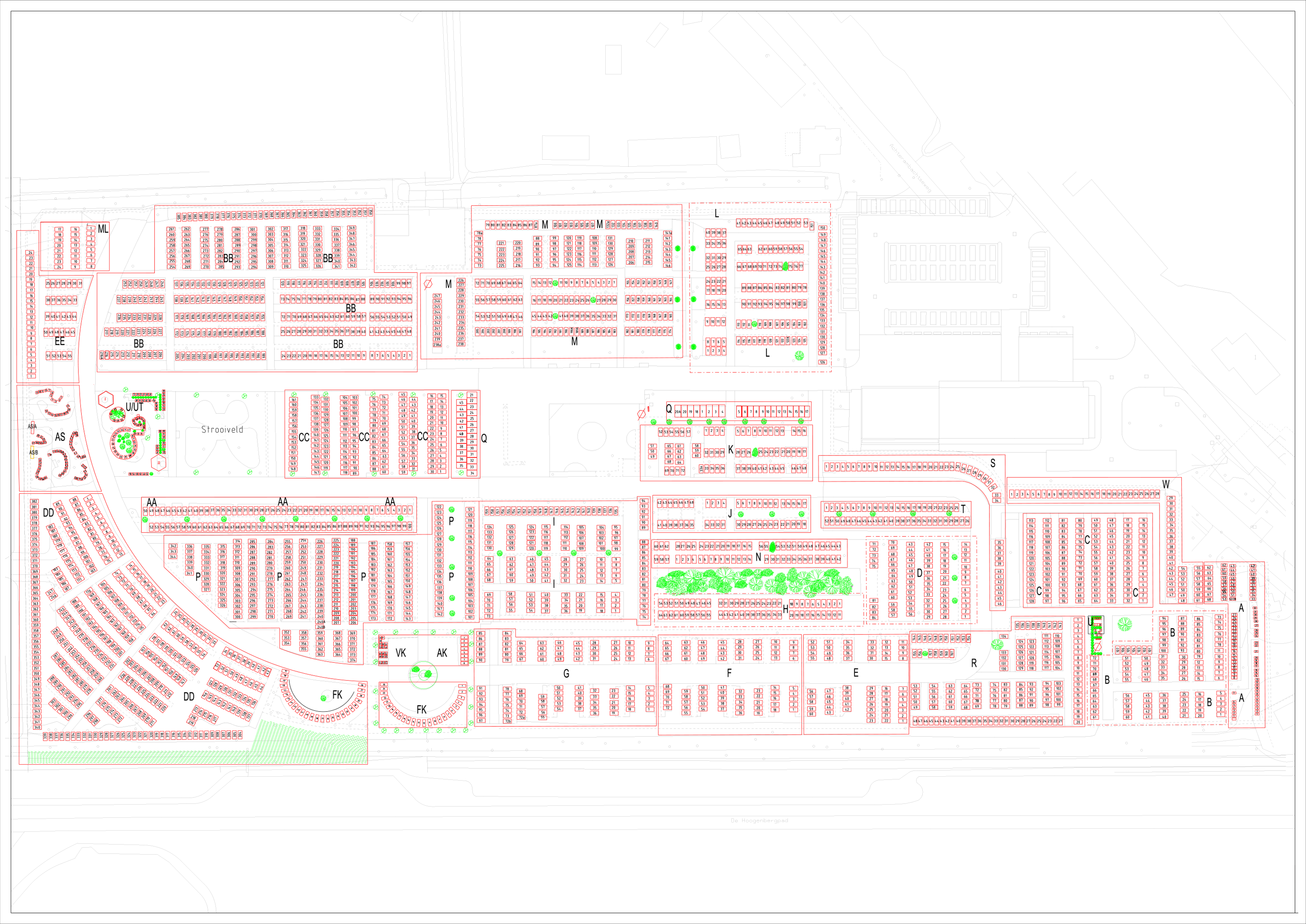 Plattegrond Achterambachtseweg