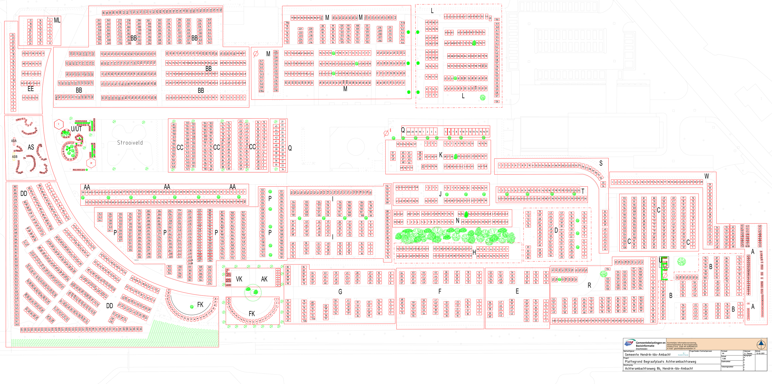 Plattegrond Begraafplaats Achterambacht