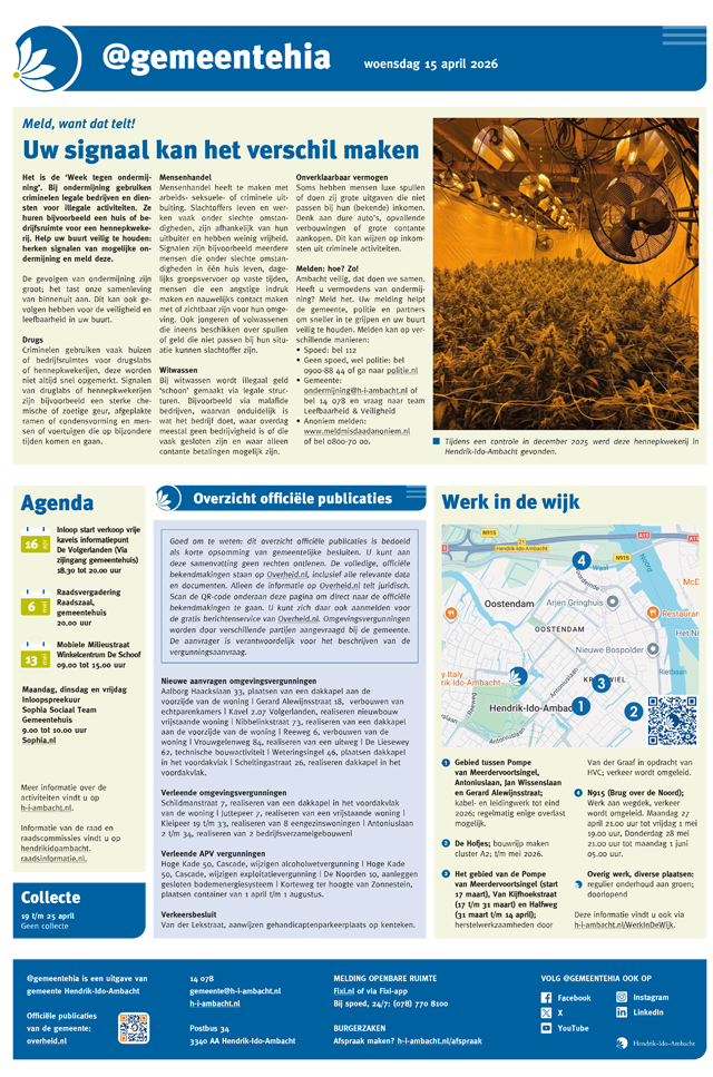 @gemeentehia 15 april 2026