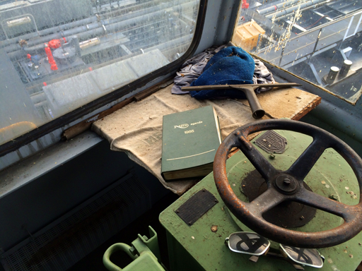 Machinekamer havenkraan in 2014